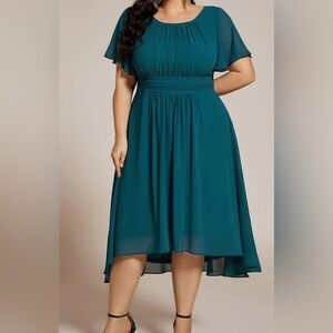 Ever Pretty Teal Midi Dress New with Tags